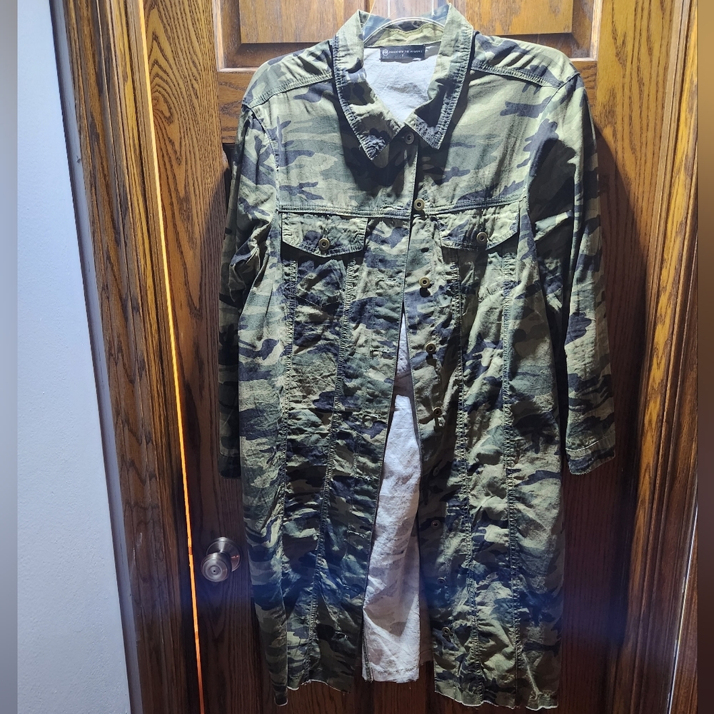 Camo Army Fatigue 3/4 Length Jacket